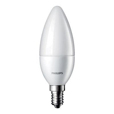 LED E14 Candle 5.5 W=40W Warm white 3 pcs., Philips