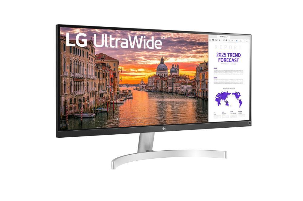 LCD Monitor – LG – 29WN600-W – 29" – Panel IPS – 2560x1080 – 21:9 – 75Hz – 5 ms – Speakers – Tilt – 29WN600-W