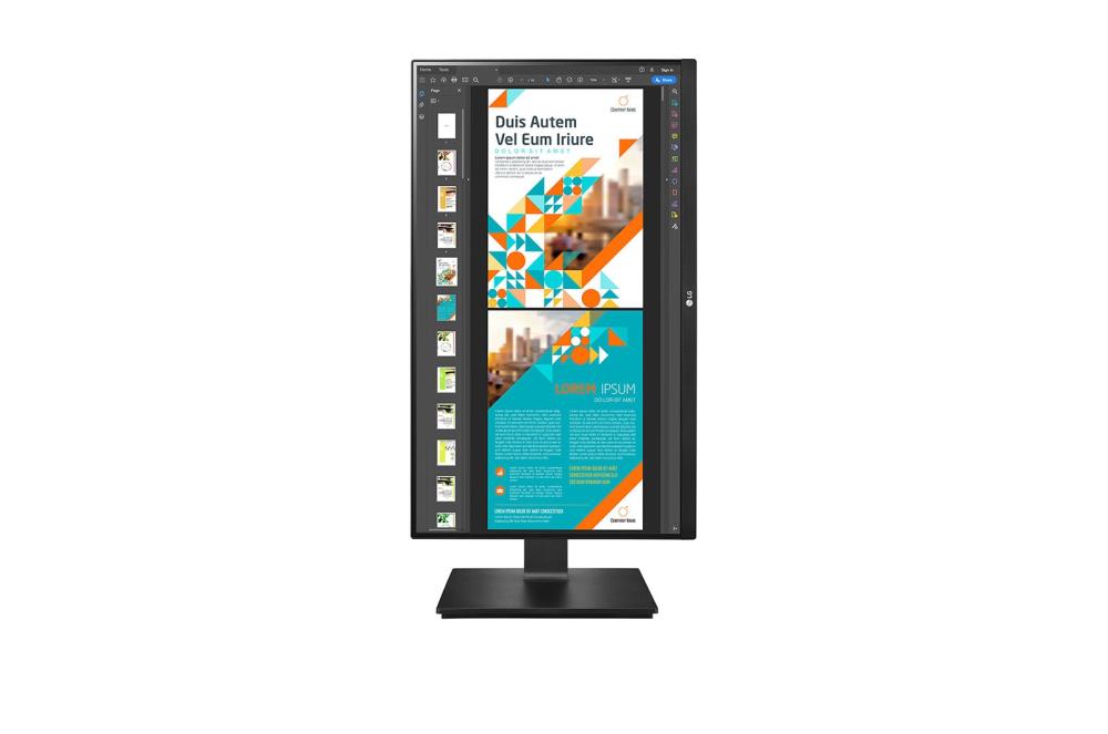 LCD Monitor – LG – 24QP550-B – 23.8" – Business – Panel IPS – 2560x1440 – 16:9 – Matte – 5 ms – Swivel – Pivot – Height adjustable – Tilt – 24QP550-B