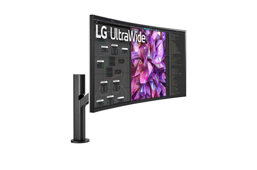 LCD Monitor – LG – 38" – Curved/21 : 9 – Panel IPS – 3840x1600 – 21:9 – 60Hz – Matte – 5 ms – Speakers – Swivel – Height adjustable – Tilt – Colour Black / White – 38WQ88C-W