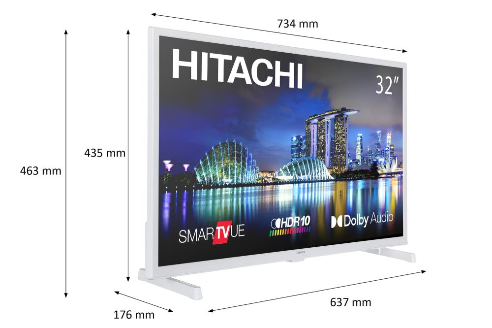 HITACHI 32HE4300W - High-Efficiency LED TV with Superior Picture Quality