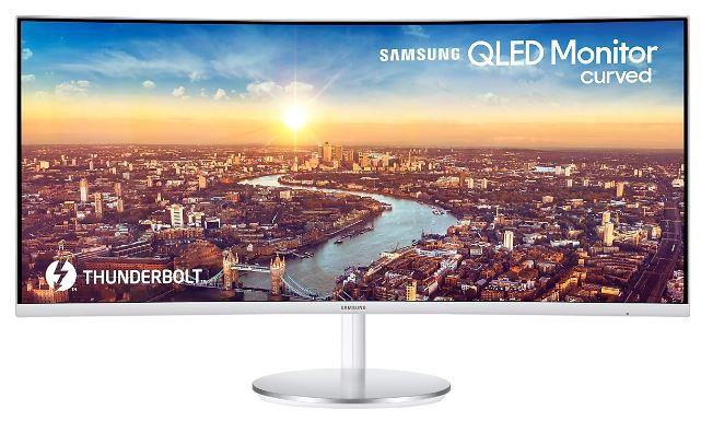 LCD Monitor – SAMSUNG – 34" – Curved/21 : 9 – 3440x1440 – 21:9 – 100Hz – 4 ms – Speakers – Height adjustable – Tilt – Colour White – LC34J791WTPXEN