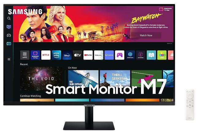 LCD Monitor – SAMSUNG – 32" – TV Monitor/Smart/4K – Panel VA – 3840x2160 – 16:9 – 60Hz – 4 ms – Speakers – Tilt – Colour Black – LS32BM700UPXEN