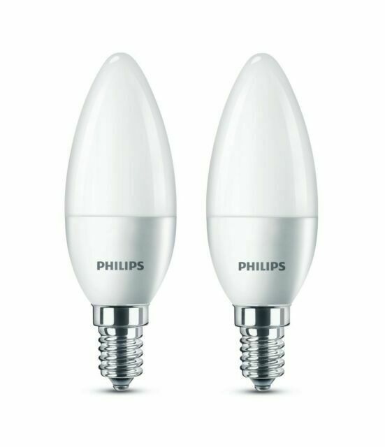 LED E14 Candle 5.5 W=40W Warm white 3 pcs., Philips